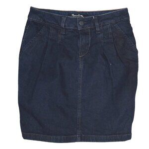 Massimo Dutti Dark Denim Skirt Minimalist 90s Y2k Streetwear Sz 27 Eur 36
